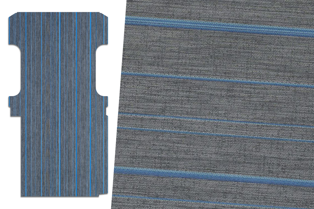 2tec2/Lonseal Pre-cut Van Flooring 2007+ Mercedes Sprinter - Mercedes Sprinter 144’’ / 2tec2 Stripes - Moonless Night