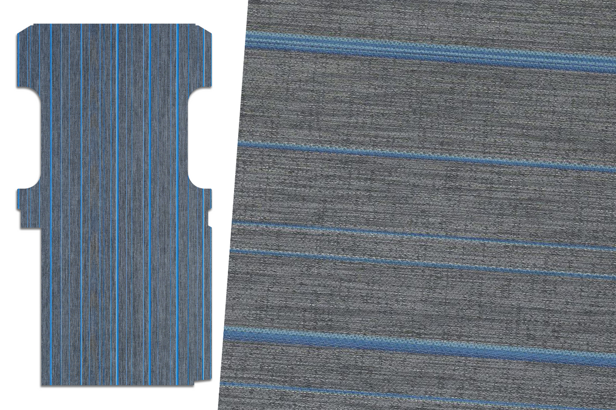 2tec2/Lonseal Pre-cut Van Flooring 2007+ Mercedes Sprinter - Mercedes Sprinter 144’’ / 2tec2 Stripes - Moonless Night