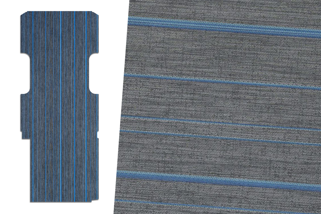 2tec2/Lonseal Pre-cut Van Flooring 2007+ Mercedes Sprinter - Mercedes Sprinter 170’’ / 2tec2 Stripes - Moonless Night