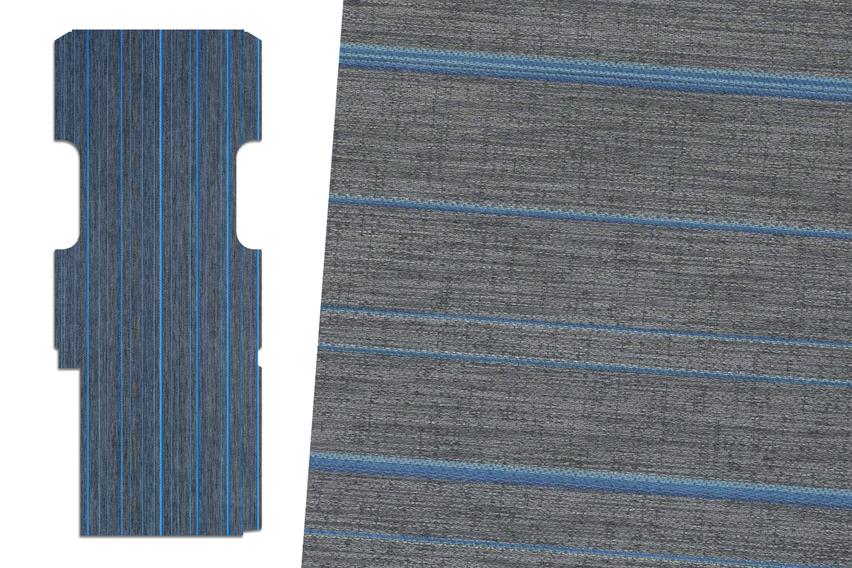 2tec2/Lonseal Pre-cut Van Flooring 2007+ Mercedes Sprinter - Mercedes Sprinter 170’’ / 2tec2 Stripes - Moonless Night