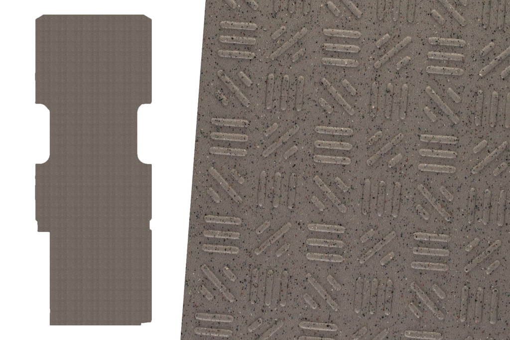 2tec2/Lonseal Pre-cut Van Flooring 2007+ Mercedes Sprinter - Mercedes Sprinter 170’’ EXT / Lonseal Lonridge - Moondust
