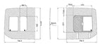 VWD 2019+ Mercedes Sprinter Driver Side Rear Door Slider Window (SL119-SE)